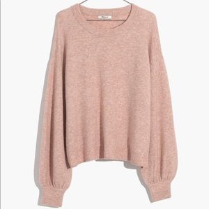 Madewell Gladwell Balloon-Sleeve Pullover Sweater